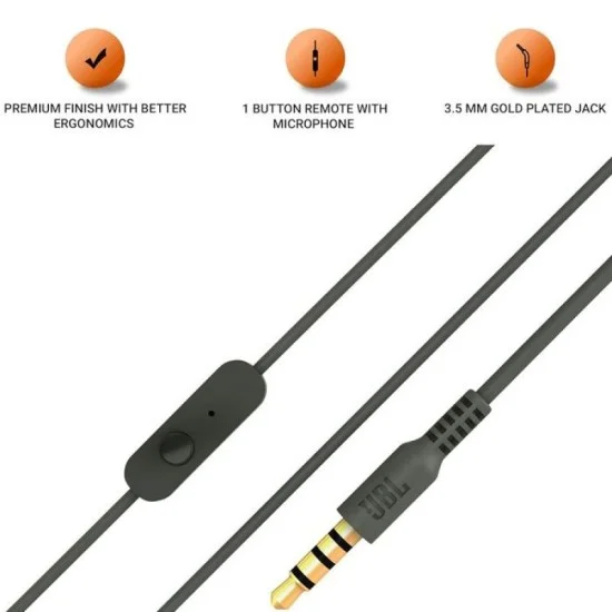 JBL C200SI In-Ear Headphones - Black